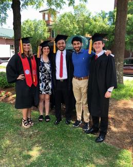 Five Biology graduates